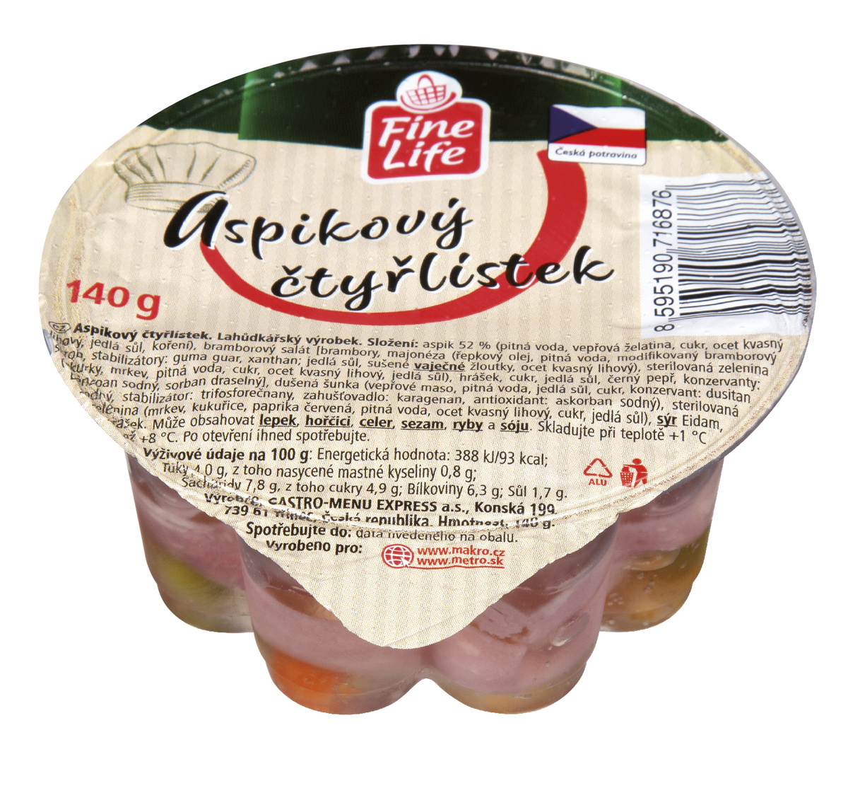 Fine Life Aspikový čtyřlístek chlaz. 140 g