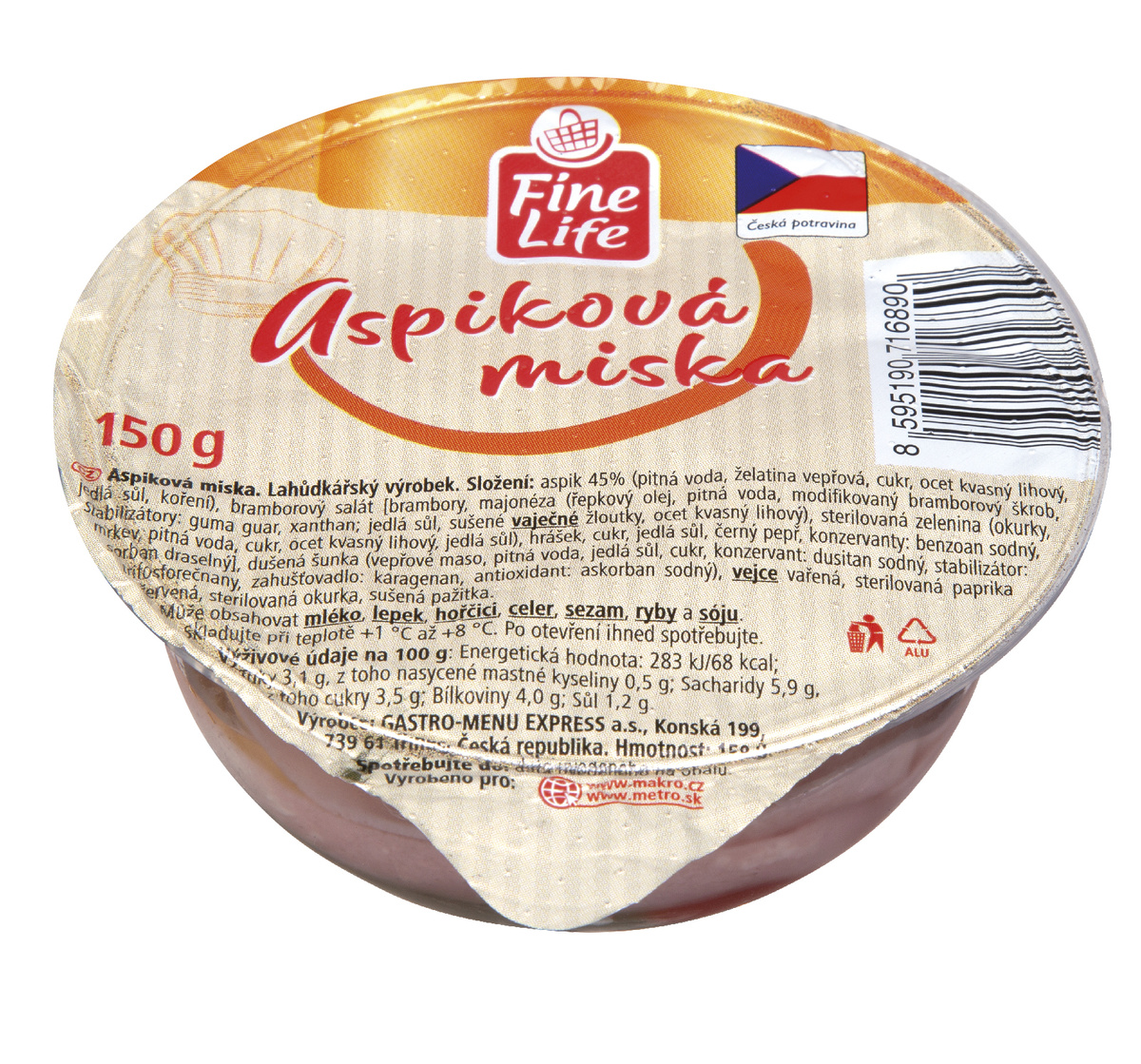 Fine Life Aspiková miska chlaz. 150 g