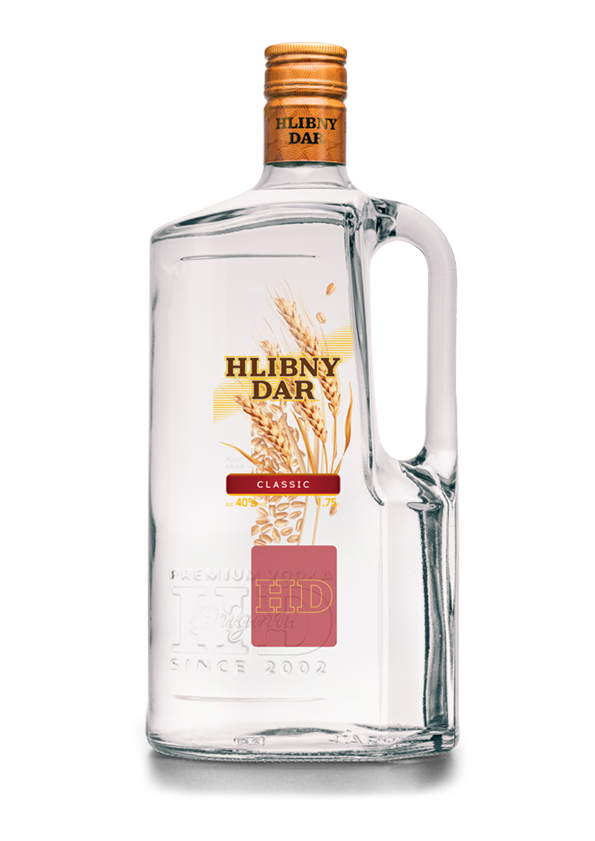 Vodka Hlibny Dar Classic 40 % 1,75 l