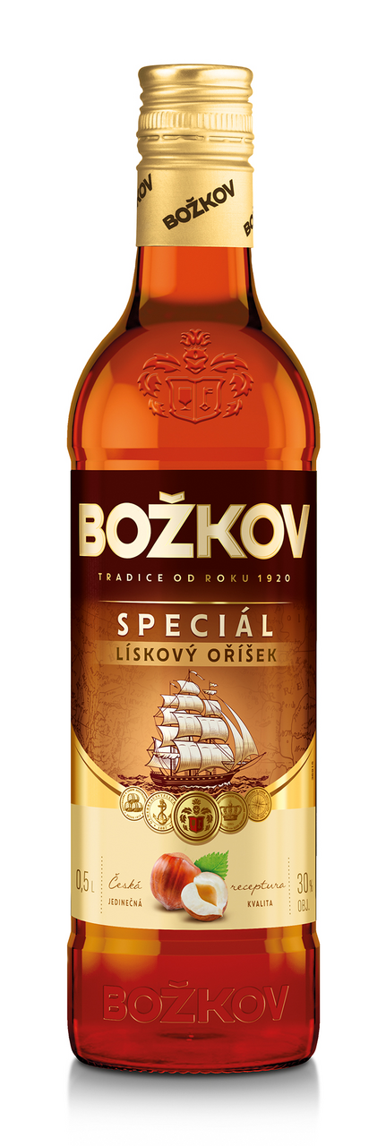 BOŽKOV Speciál lískový oříšek 30 % 500 ml