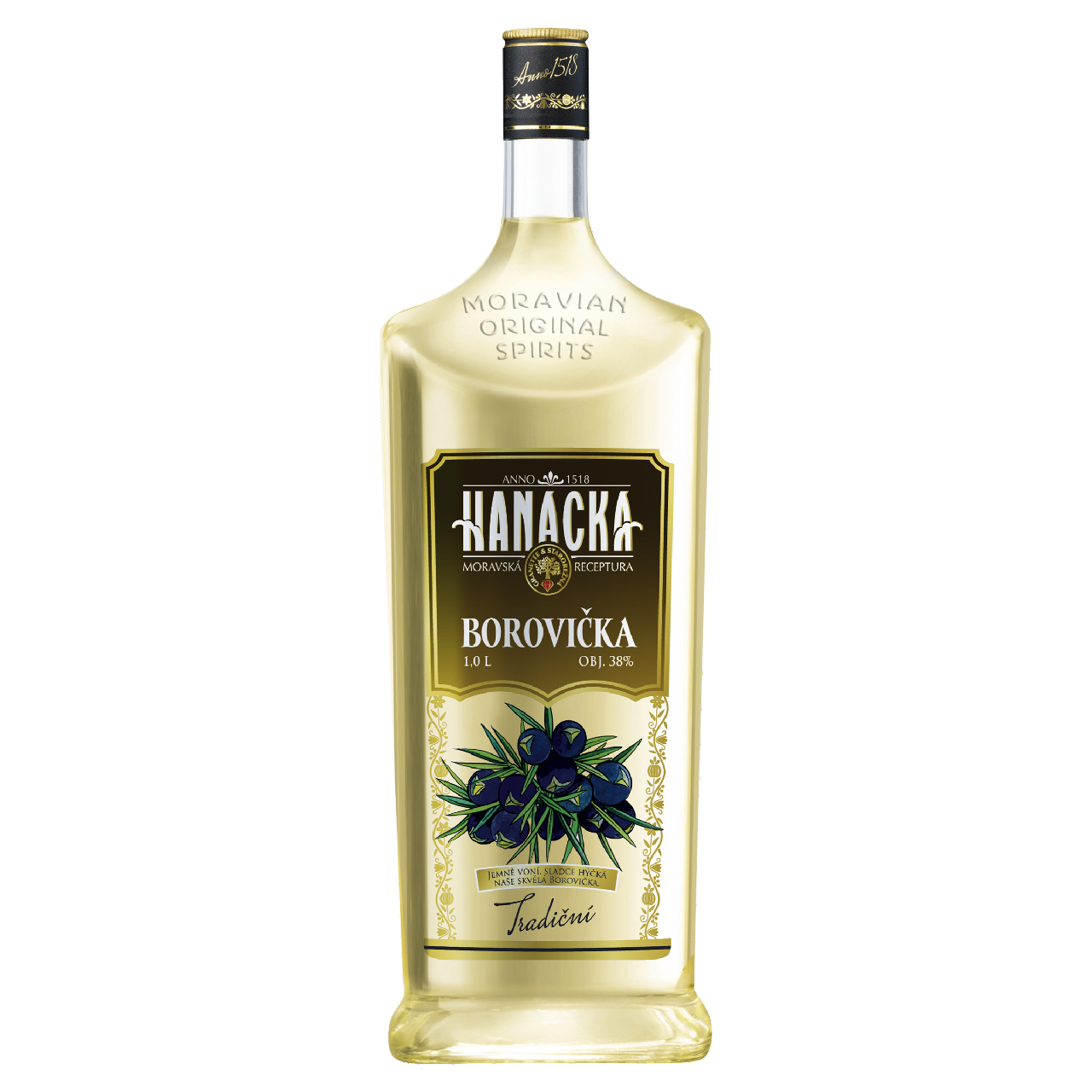 HANÁCKÁ Borovička 38 % 1 l
