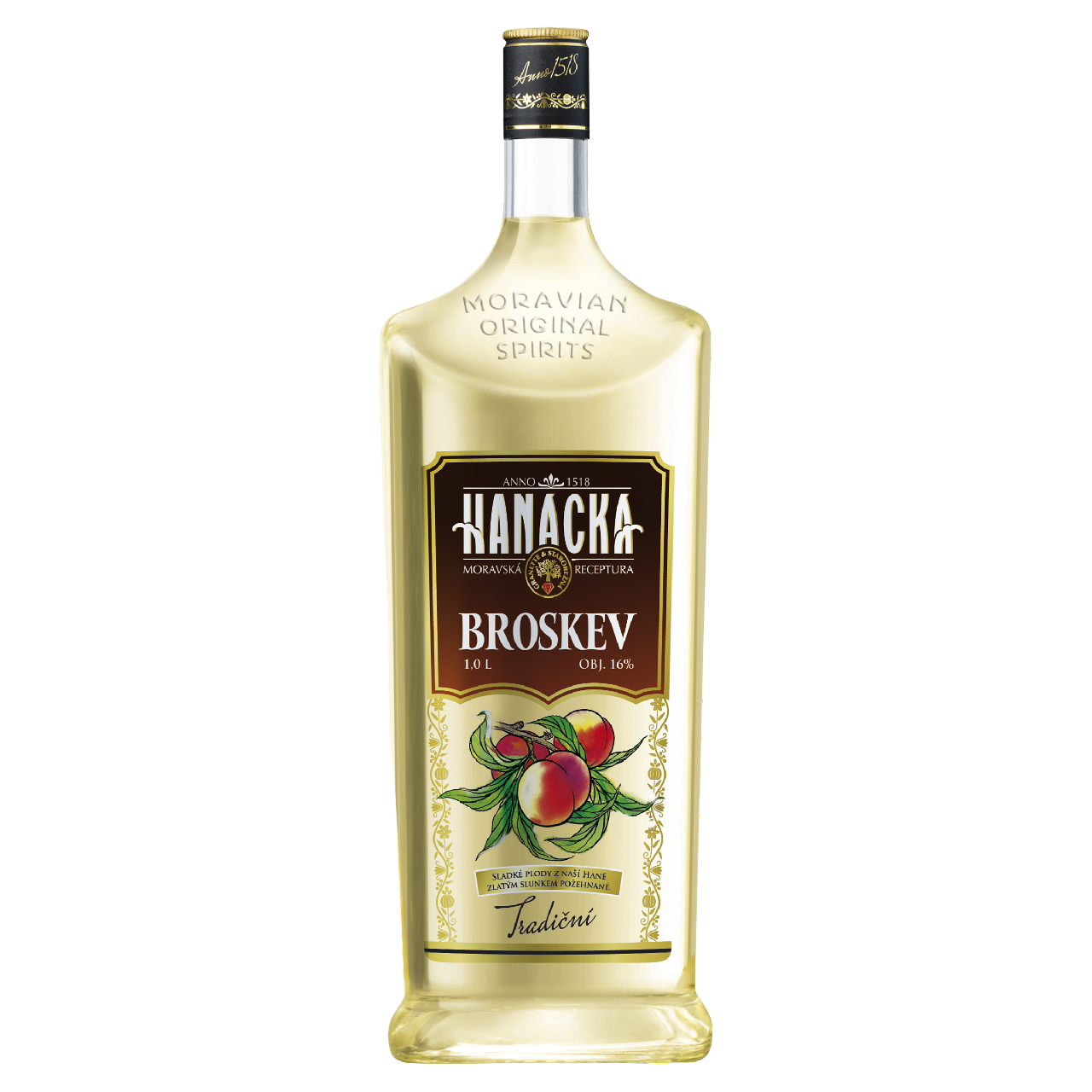 HANÁCKÁ Broskev 16 % 1 l