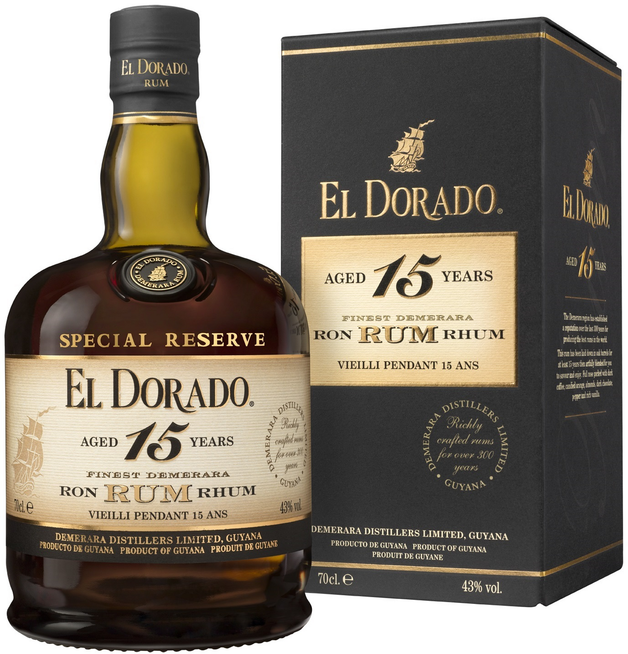 EL DORADO 15 yo 43 % 700 ml