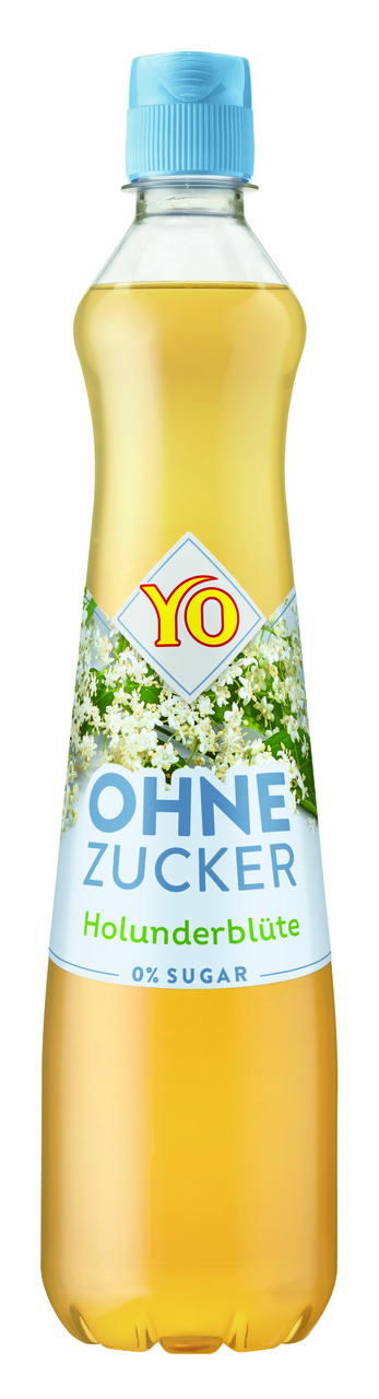 YO Sirup černý bez bez cukru 700 ml