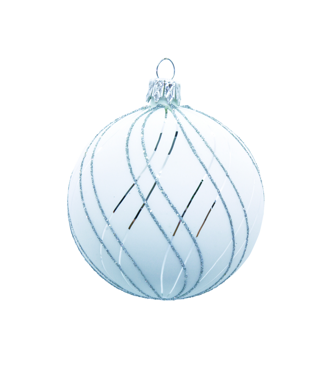 Tarrington House Ozdoby 8 cm nit bílé 223070 4 ks