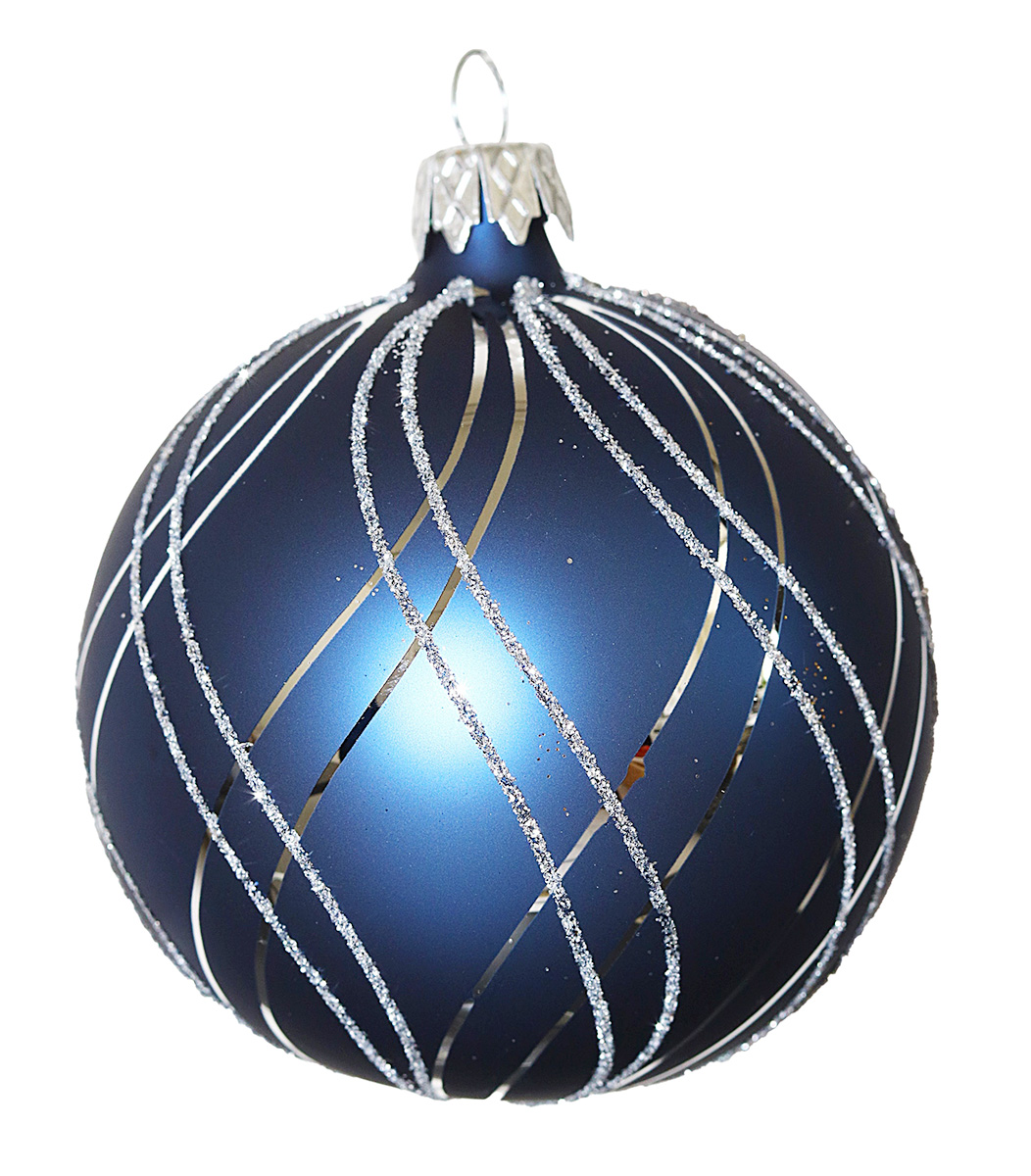 Tarrington House Ozdoby 8 cm nit modré 223071 4 ks