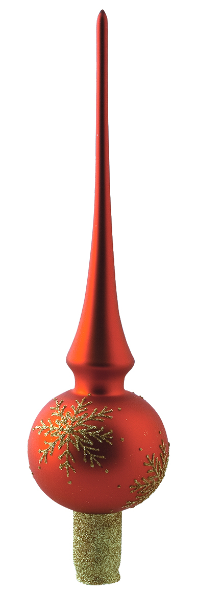 Tarrington House Špice výška 30 cm vločky červená 223085 1 ks