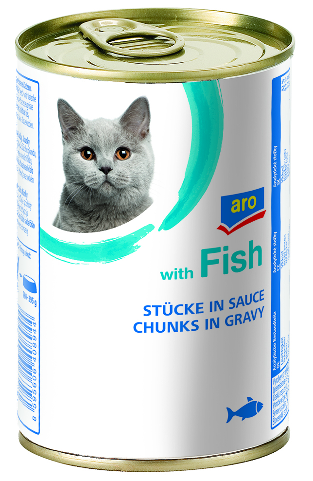 aro Rybí kousky pro kočky 415 g