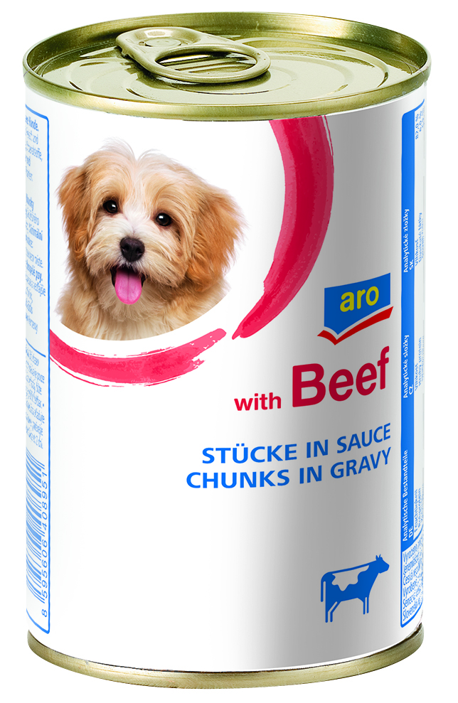 aro Hovězí kousky pro psy 415 g