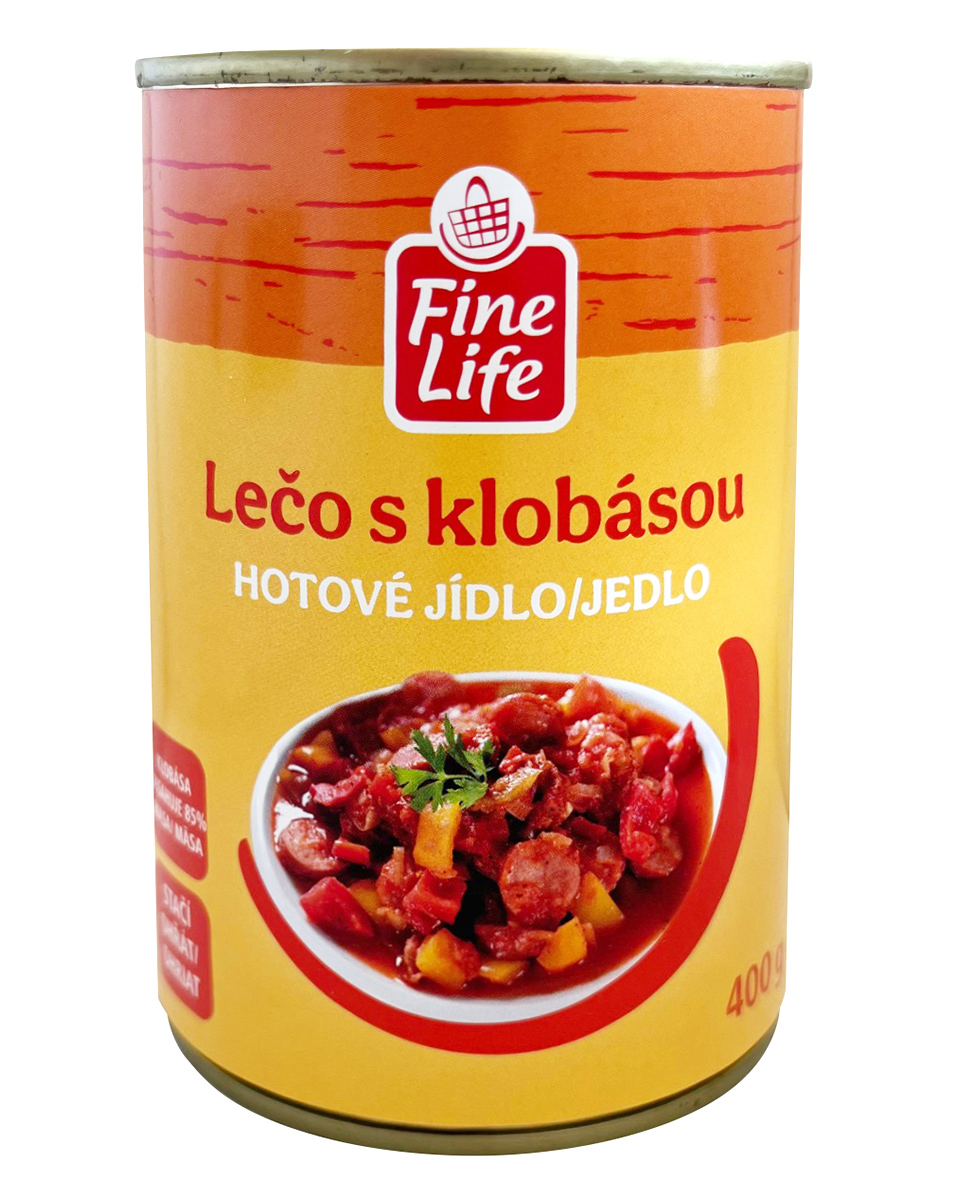 Fine Life Hotovky Lečo + klobása chlaz. 400 g