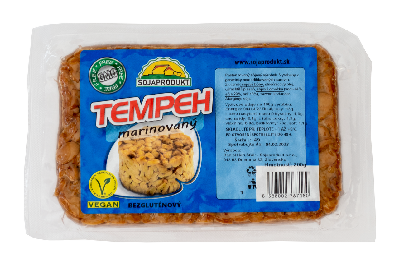 SOJAPRODUKT Soja Produkt Tempeh marinovaný chlaz. 200 g