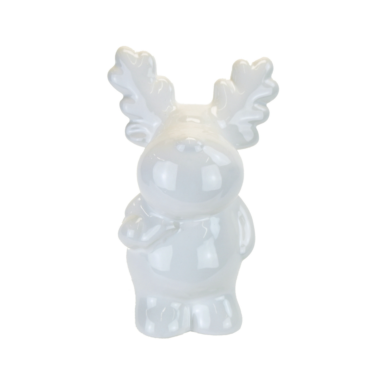 Sob bílý s glazurou keramický 1 ks