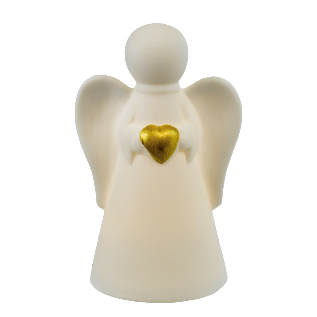 Anděl porcelánový s LED bílý 1 ks