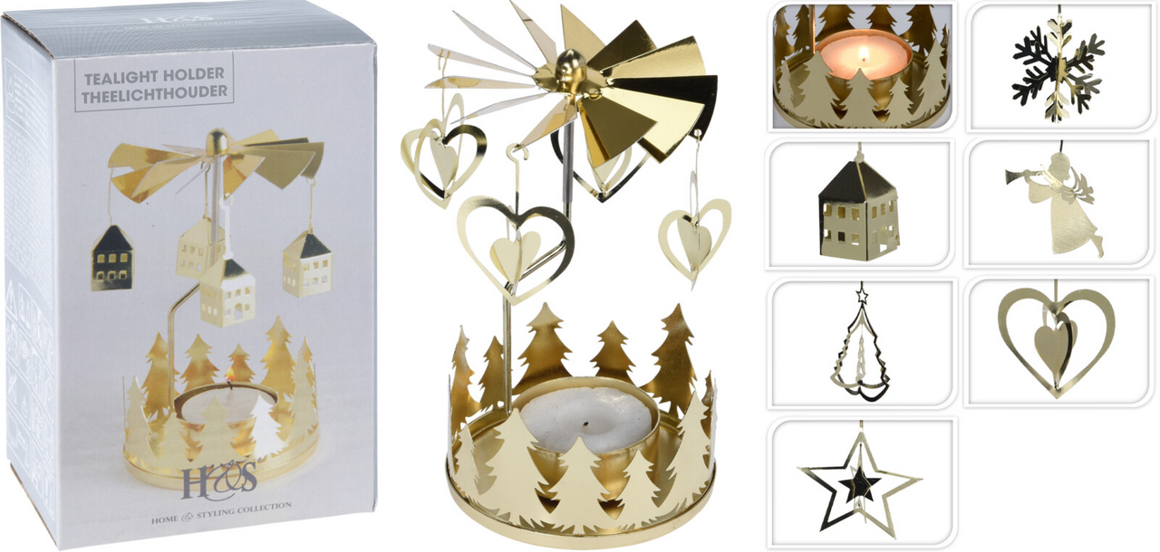 Andělské zvoněné zlaté 13 x 8 cm 1 ks