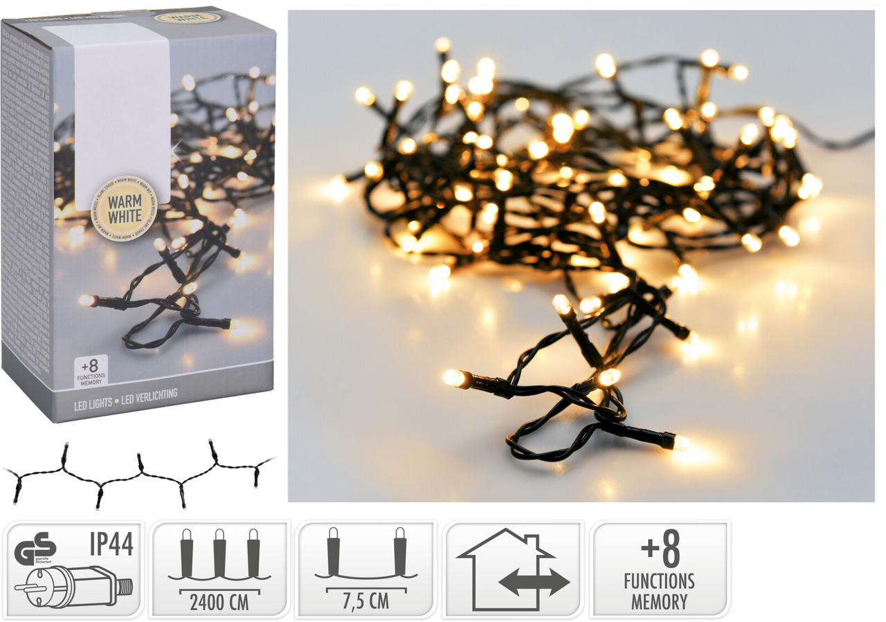 LED Řetěz 320xLED teplá bílá 1 ks