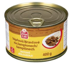 Fine Life Hotovky Vepřové na žampionech chlaz. 400 g