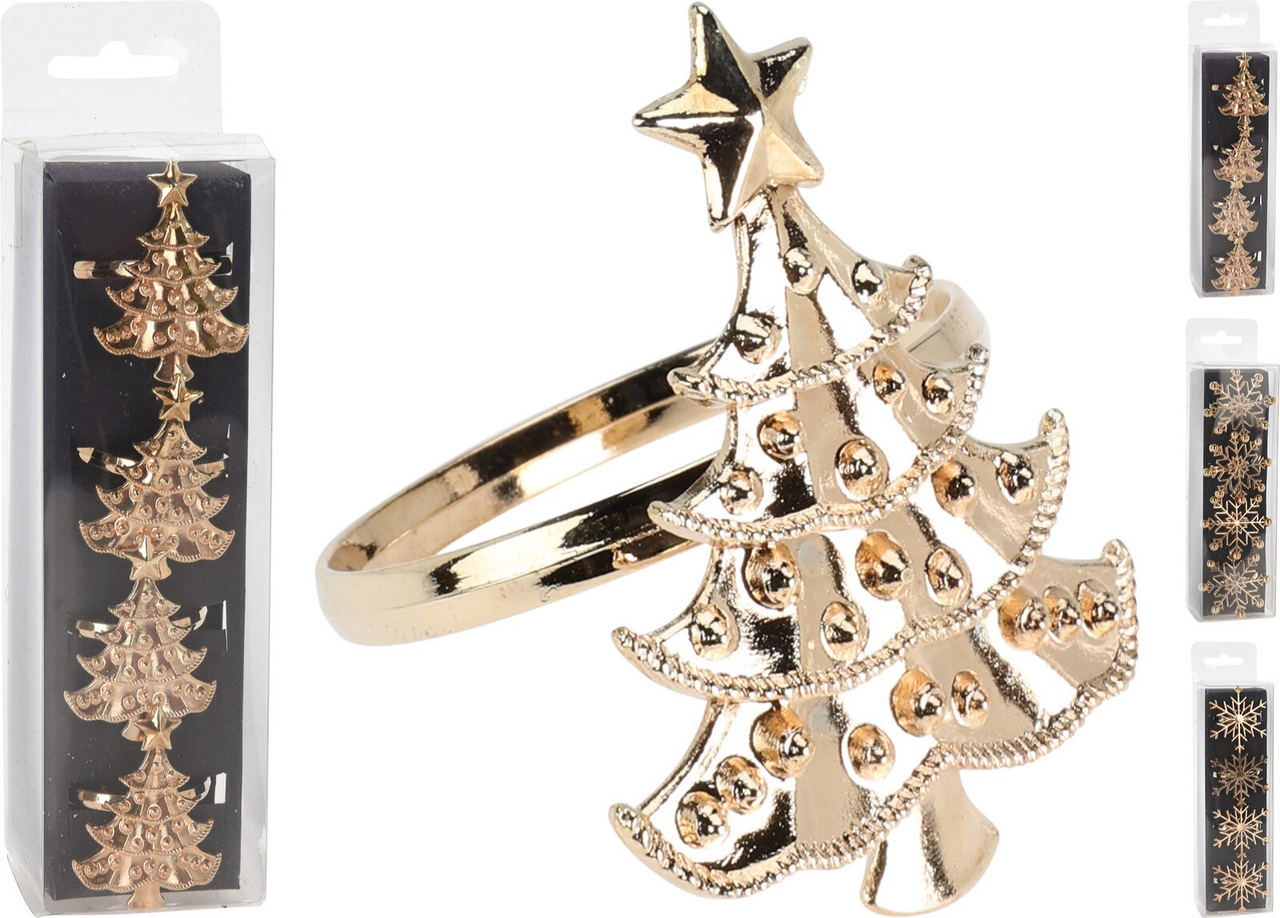 Kroužek na ubrousky zlatý 1 ks