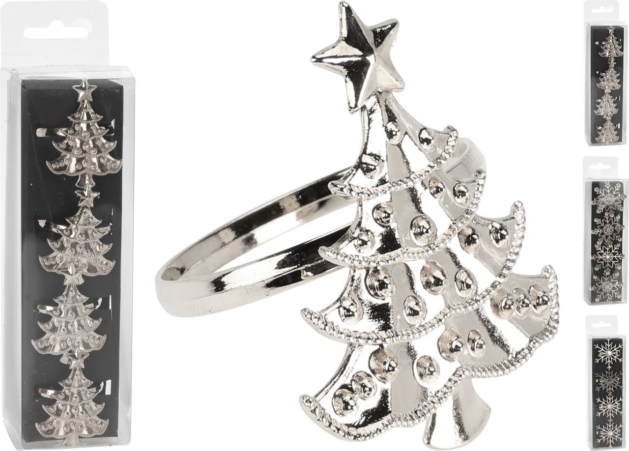 Kroužek na ubrousky stříbrný 1 ks