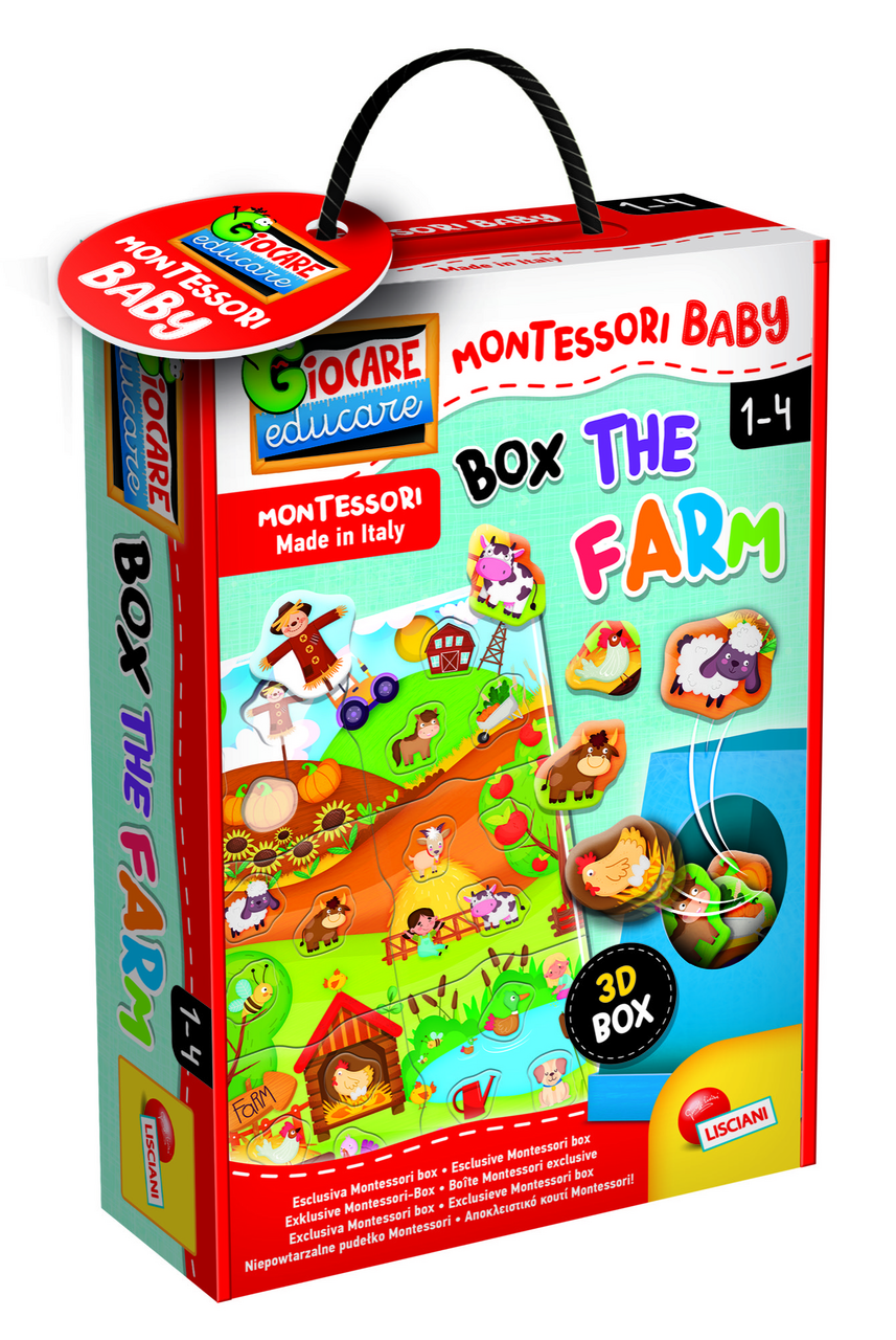 MONTESSORI Vkládačka farma 1 ks