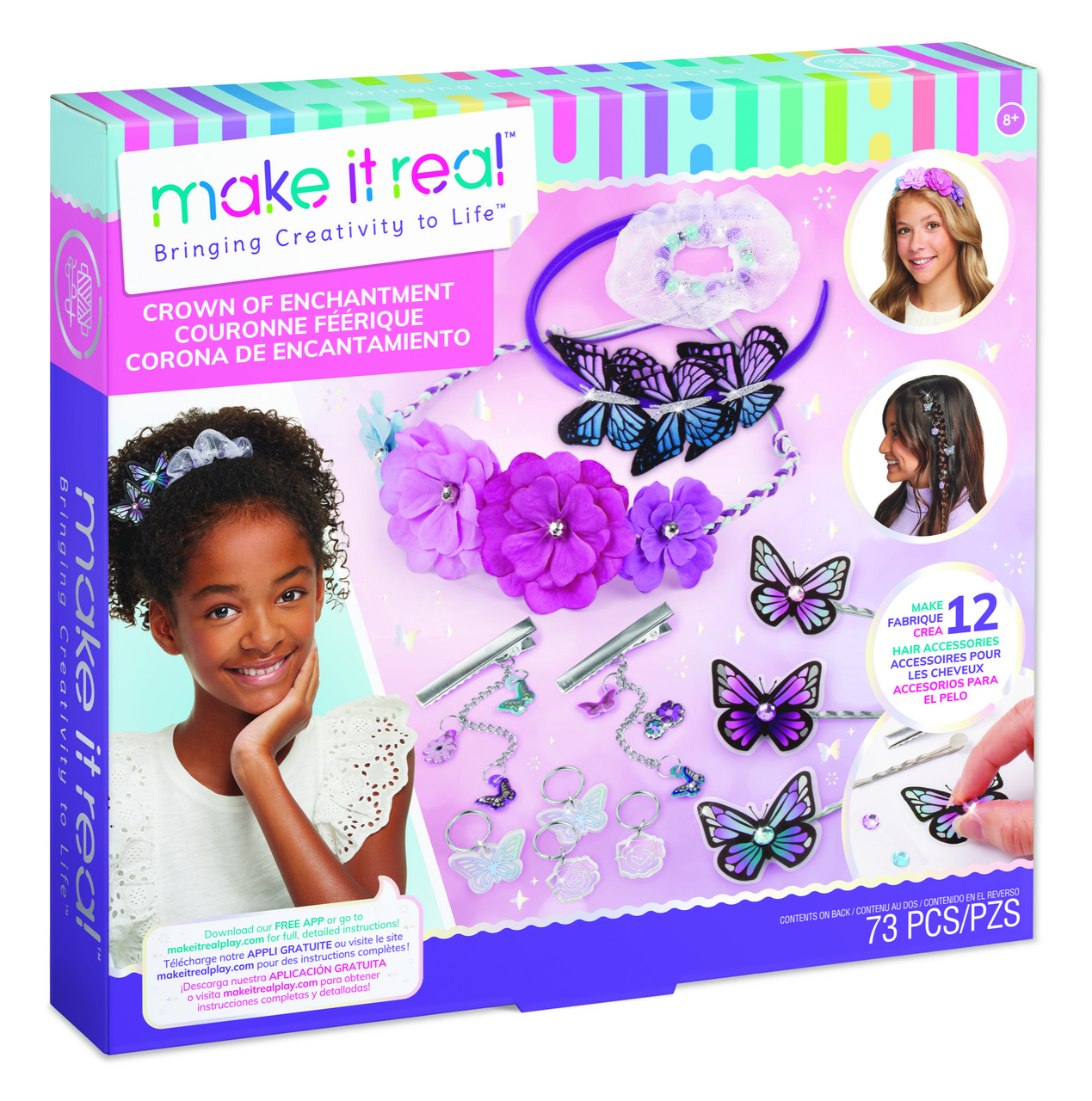 MAKE IT REAL Sada na výrobu šperků do vlasů 1 ks