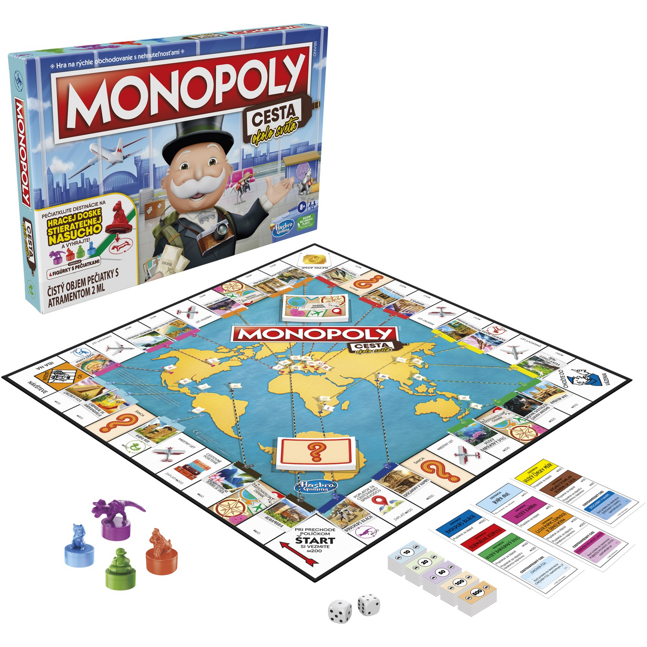 Hasbro Monopoly Cesta kolem světa 1 ks