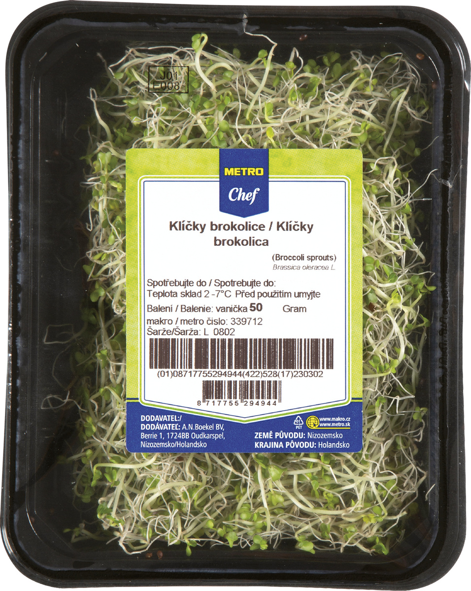METRO Chef Klíčky brokolicové NL čerstvé 50 g vanička