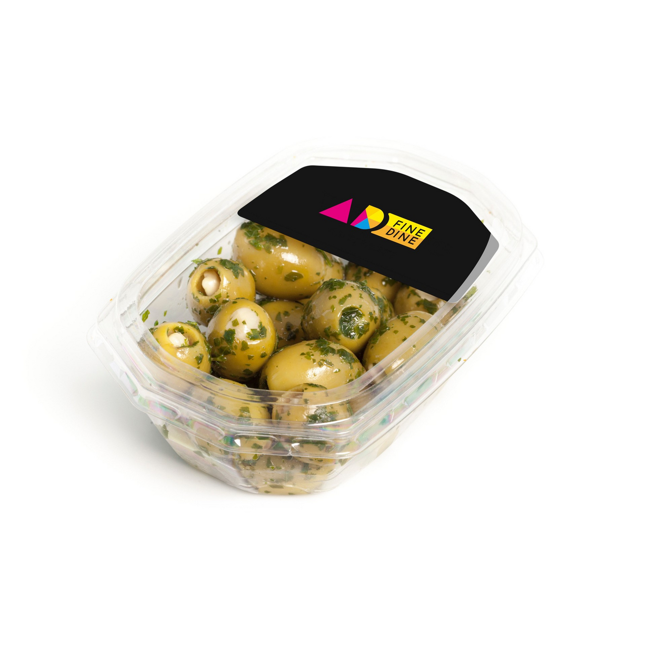 AD FINE DINE Olivy zelené s mandlemi chlaz. 150 g