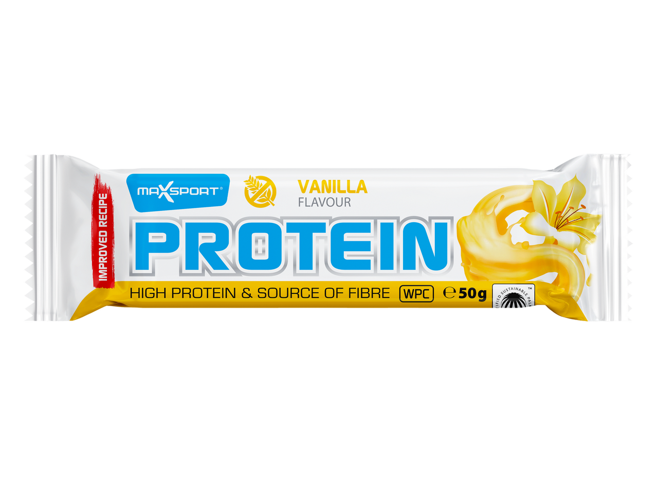 MAX SPORT Protein GF Vanilka tyčinka 50 g