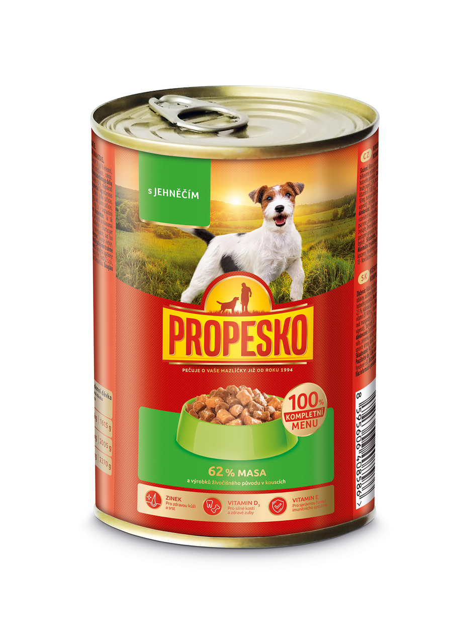 PROPESKO Kozerva pro psy s jehněčím 415 g