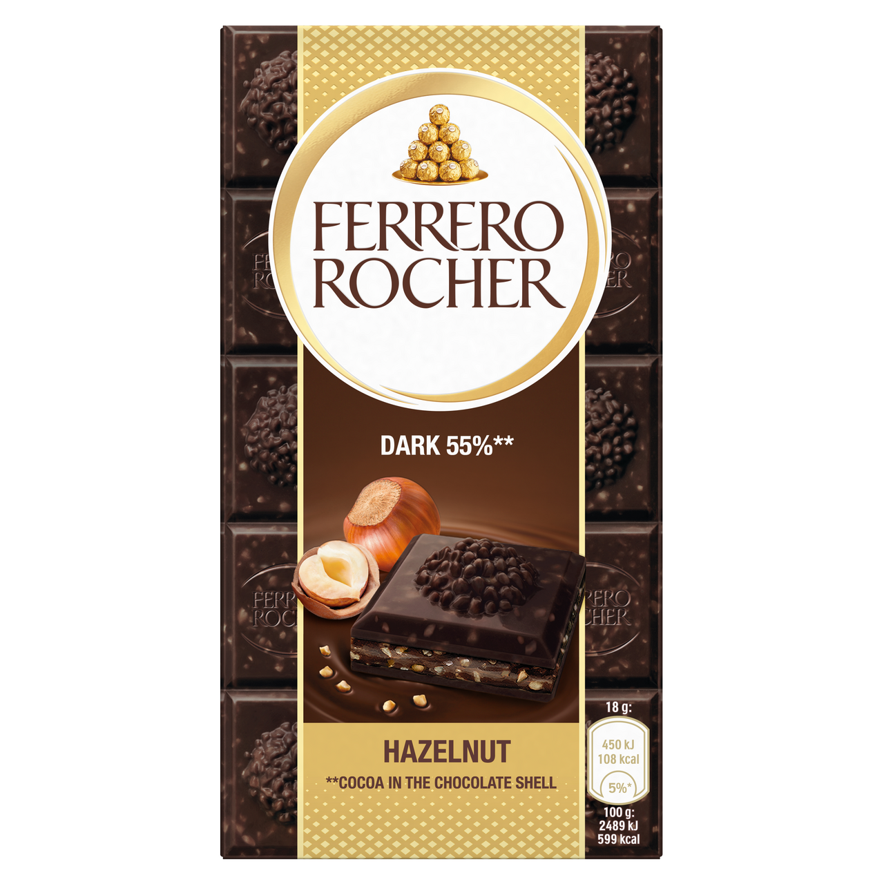 FERRERO ROCHER Tabulka hořká 90 g