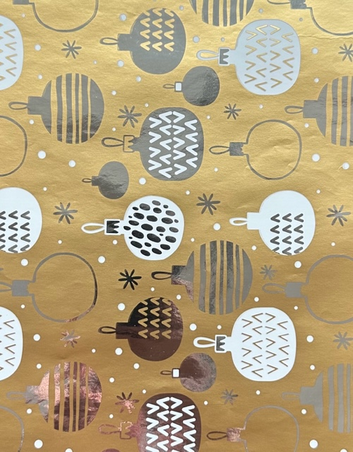 Balící papír Xmas 1,5 m metal 223017 1 ks