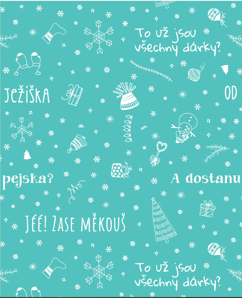 Flexio Balící papír nápisy 4 m 223093 1 ks