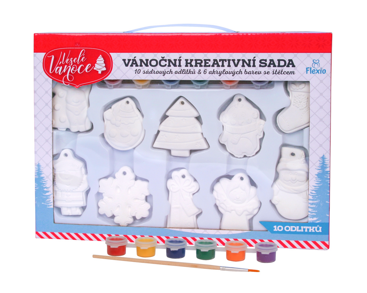 Flexio Sádrové figurky Vánoce 211009 1 ks