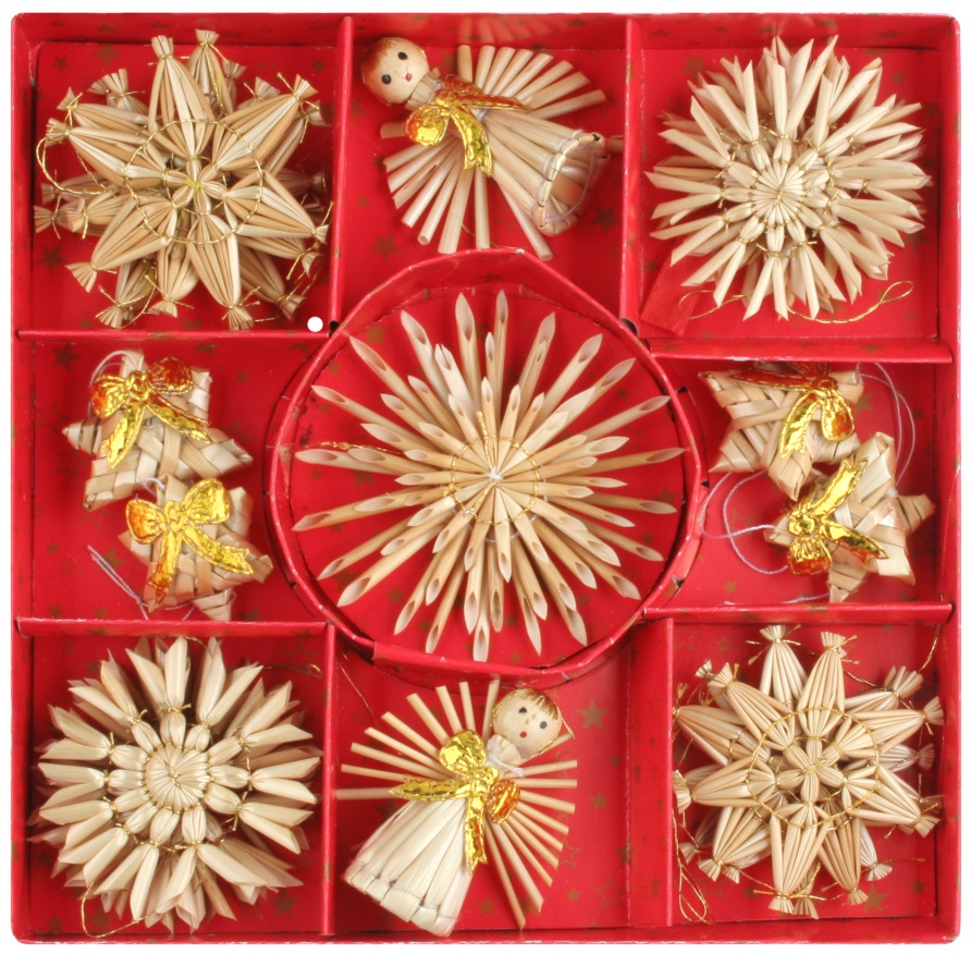 Flexio Ozdoby slaměné 222956 23 ks