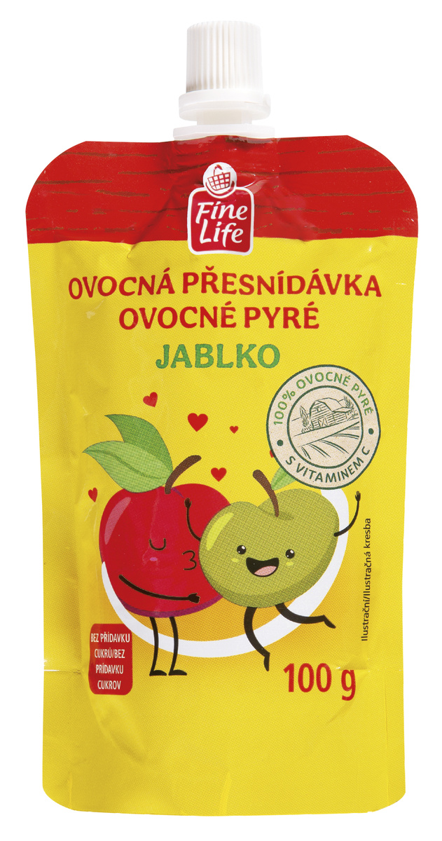 Fine Life Kapsička jablko 10 x 100 g