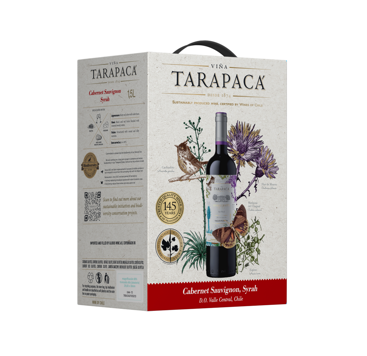 TARAPACÁ Cabernet Sauvignon / Syrah 1,5 l BiB