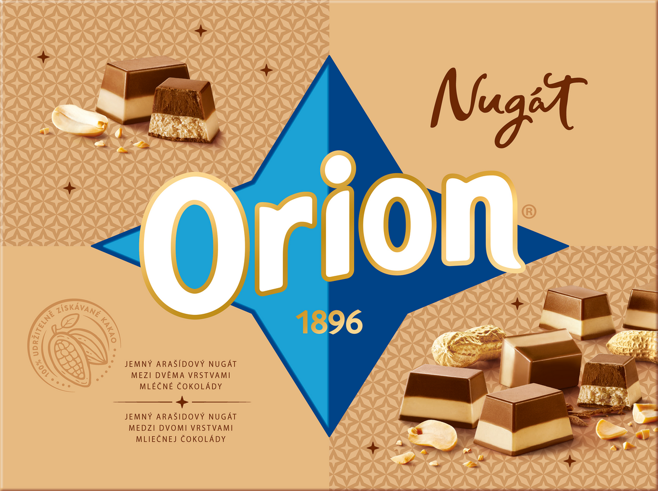 Orion Nugát arašídový dezert 166 g