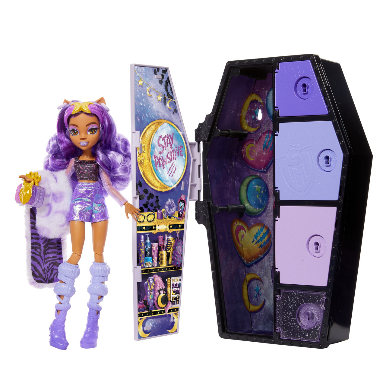 MATTEL Clawdeen s rakví 1 ks