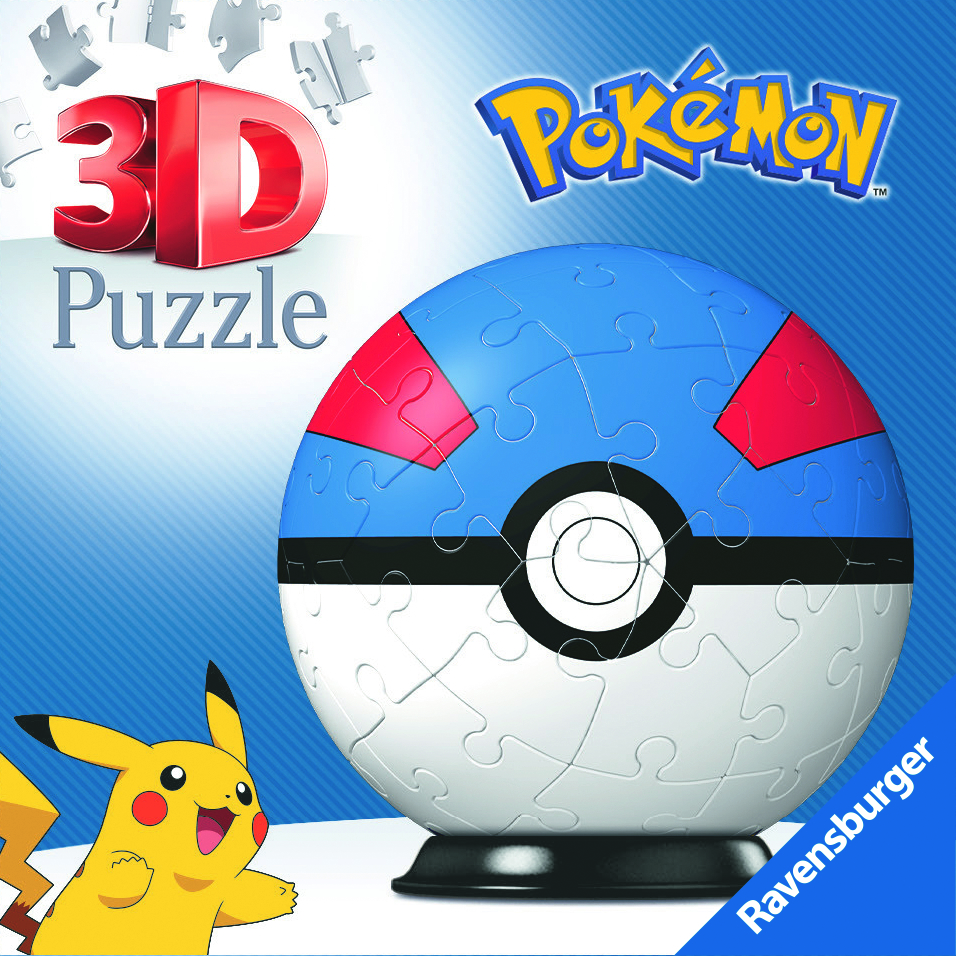 Poké Ball Modrý 54 dílků 1 ks