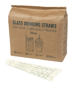 Brčko rovné 0,5 x 19 cm skleněné 1 ks