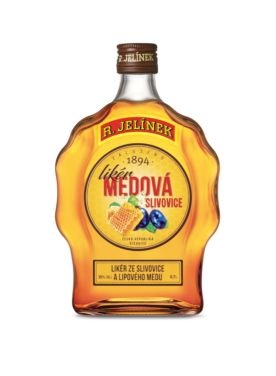 R. JELÍNEK Medová slivovice 35 % budík 700 ml