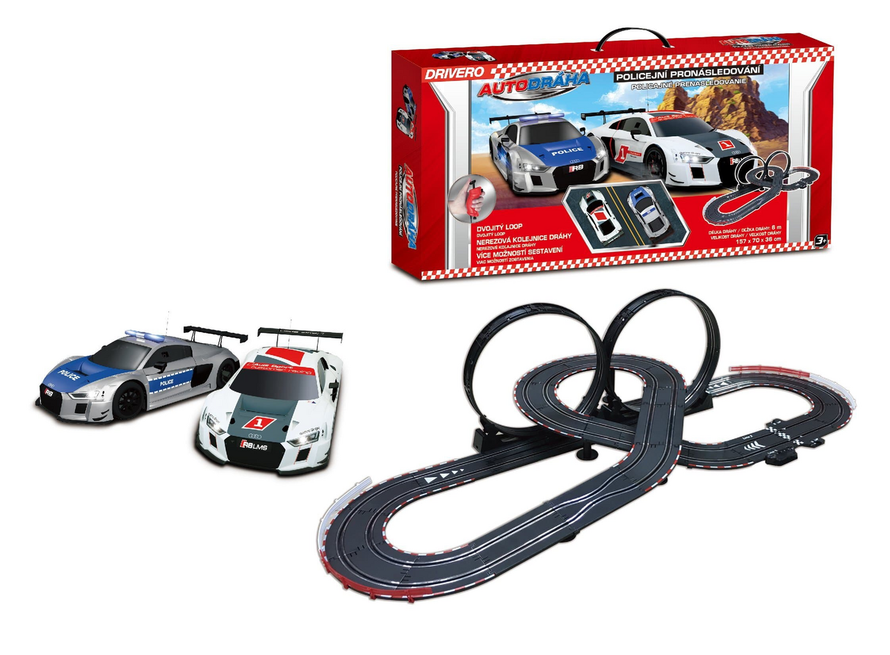 MAC TOYS Autodráha policejní honička 1 ks