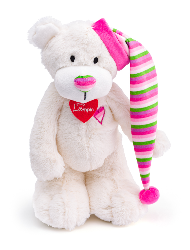 LUMPIN Medvídek bílý Theodor 35 cm 1 ks