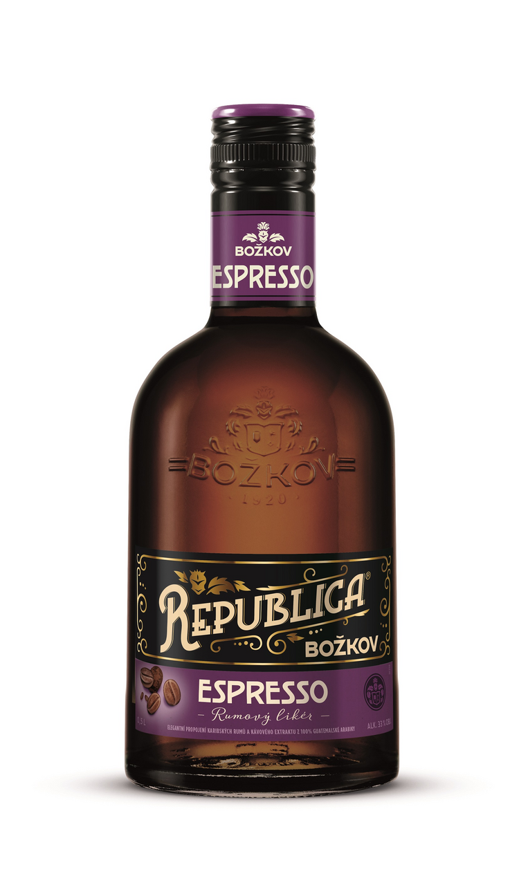 BOŽKOV Republica Espresso Elixír 33 % 500 ml