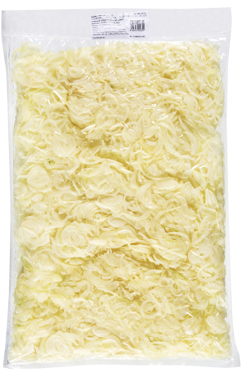 Cibule bílá krájený na kolečka 5 kg