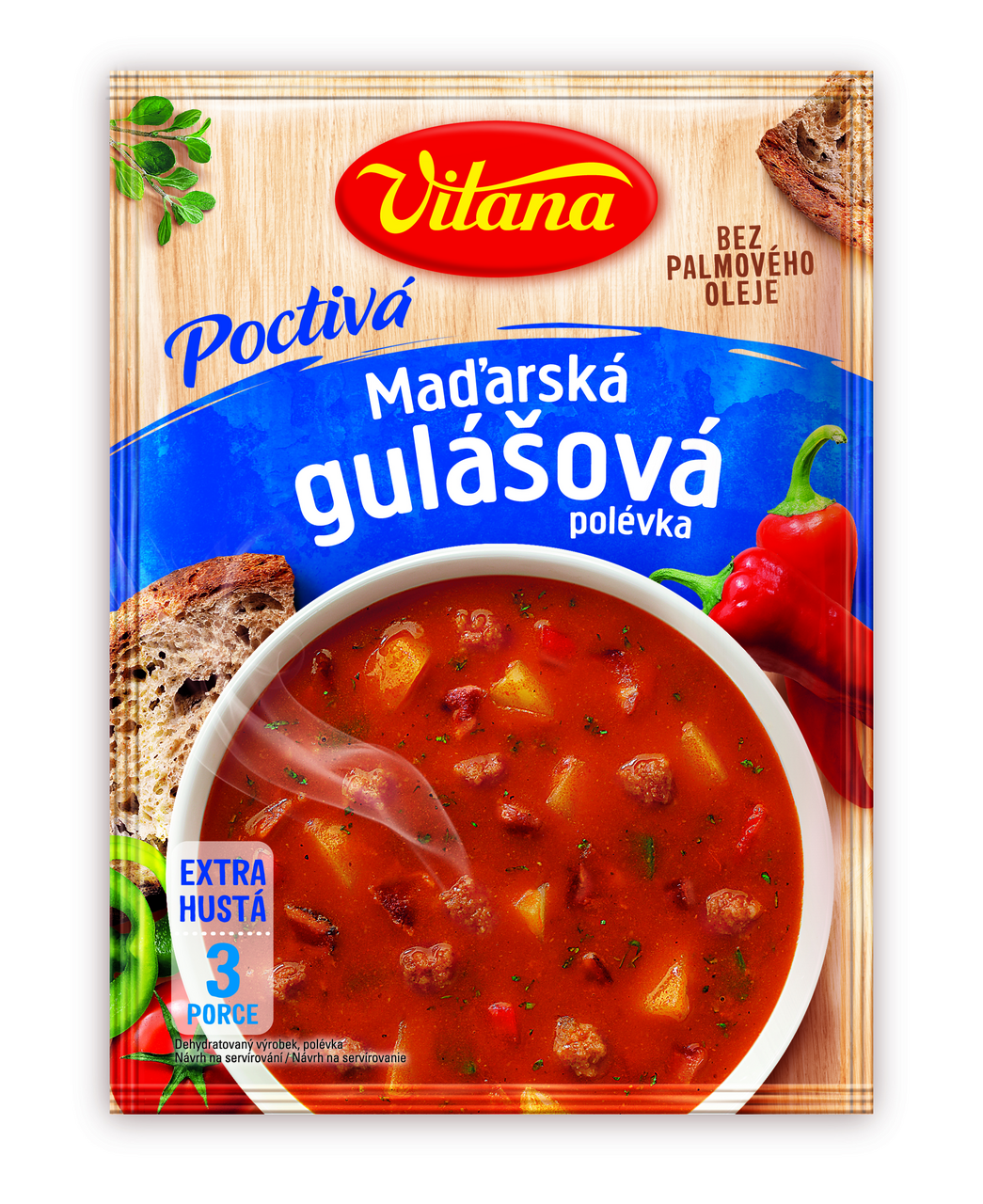 Vitana Poctivá polévka maďarská gulášová 120 g