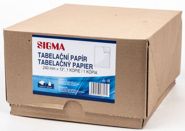 SIGMA Papír tabelační 240 mm+1 1000 listů 1 ks