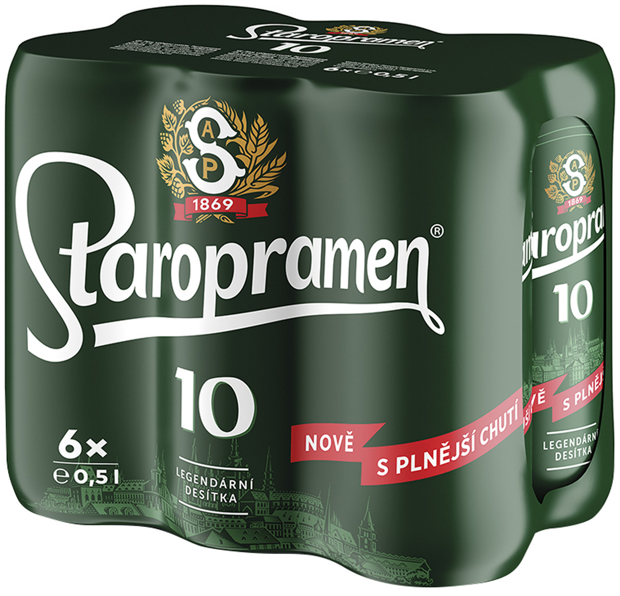 Staropramen 10° Pivo světlé výčepní  24 x 500 ml plech