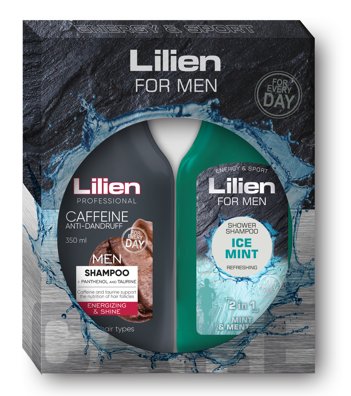 Lilien Ice Mint dárková sada (šampon 350 ml + SG 350 ml)