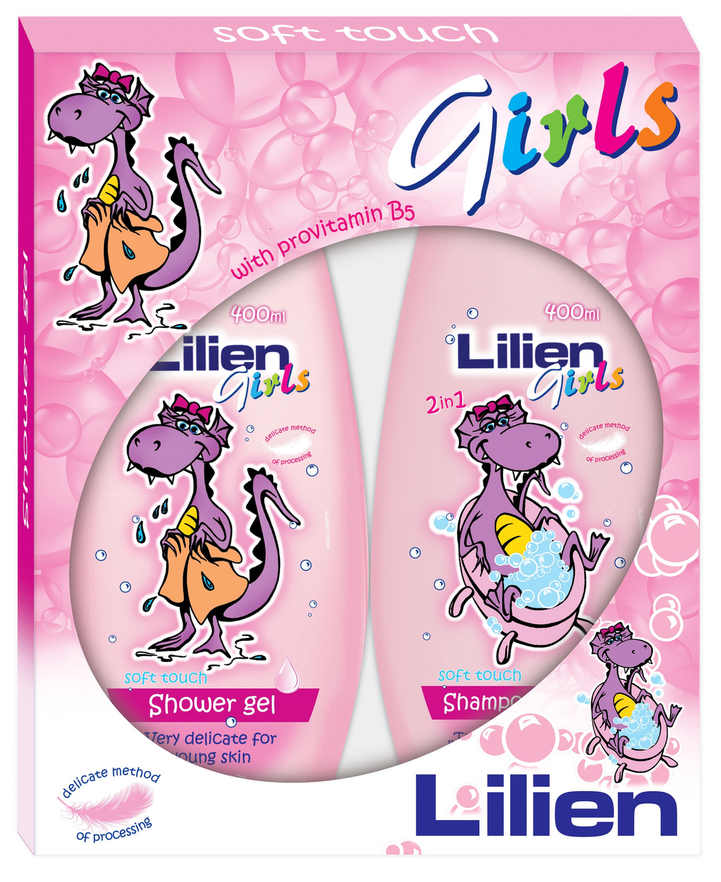 Lilien Kids Girls dárková sada (SG 400 ml + šampon 400 ml)